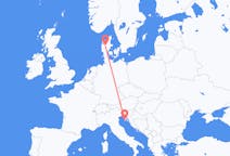 Flights from Pula, Croatia to Karup, Denmark