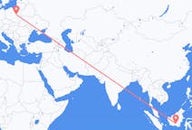 印度尼西亚出发地 帕朗卡拉亚飞往印度尼西亚目的地 华沙的航班