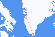 グリーンランドのアピラトクから、グリーンランドのウペルナビクまでのフライト