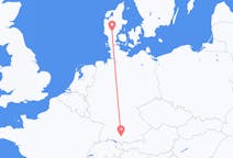 Flights from Billund, Denmark to Memmingen, Germany