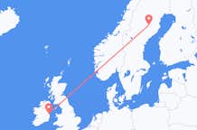Vluchten van Lycksele, Zweden naar Dublin, Ierland