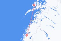 Vluchten van Mosjøen naar Stokmarknes