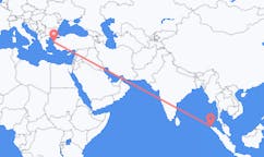 出发地 印度尼西亚出发地 班達亞齊目的地 希腊米蒂利尼的航班