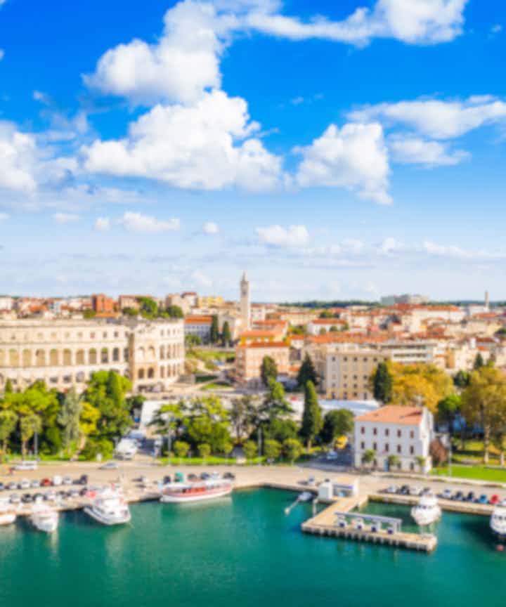Flights from London to Pula