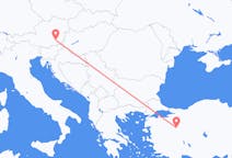 Vluchten van Graz, Oostenrijk naar Kutahya, Turkije