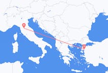 Flüge von Florenz, Italien nach Edremit, die Türkei