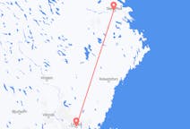 Vluchten van Umeå naar Skellefteå