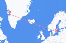 Loty z Visby (Dania), Szwecja z Ilulissat, Grenlandia