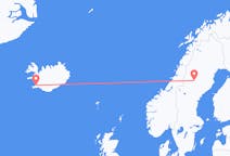 Vluchten van Vilhelmina, Zweden naar Reykjavík, IJsland