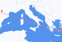 Flights from Astypalaia, Greece to Lourdes, France