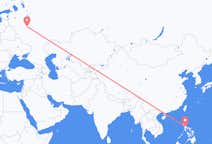 Flug frá Manila, Filippseyjum til Moskvu, Rússlandi
