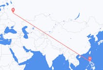 Flyrejser fra Manila, Filippinerne til Moskva, Rusland