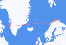 出发地 格陵兰西西缪特目的地 挪威拉克塞尔夫的航班