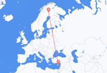 Flights from Pajala, Sweden to Larnaca, Cyprus