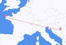 Flyrejser fra Tuzla, Bosnien-Hercegovina til Brest, Frankrig