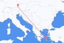 Flights from Mykonos, Greece to Salzburg, Austria