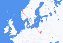 Flights from Sandane, Norway to Lublin, Poland