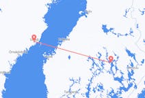 핀란드발 쿠오피오, 스웨덴행 우메오 항공편
