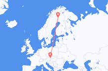 Vols de Pajala, Suède pour la Vienne, Autriche
