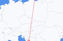 从Gdansk飞往斯普利特的航班