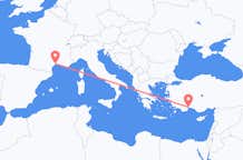 Vluchten van Montpellier naar Antalya