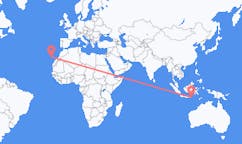 Flyg från Praya, Lombok, Indonesien till La Palma, Indonesien