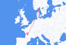 Flights from Bergerac, France to Aalborg, Denmark