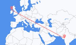 出发地 印度巴罗达前往北爱尔兰的德里的航班