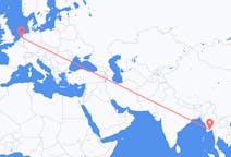 Flyg från Rangoon, Myanmar (Burma) till amsterdam, Nederländerna