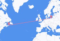 Flyreiser fra Sydney i Nova Scotia, til Gdańsk