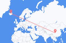 중국 몐양 출신발 아이슬란드 아쿠레이리행 항공편