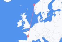 Flights from Bordeaux, France to Florø, Norway