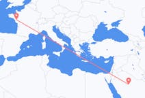 Flights from Ha il, Saudi Arabia to Nantes, France