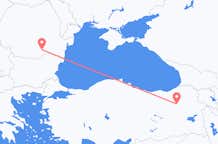 Loty z Erzurum, Turcja do Bukaresztu, Rumunia