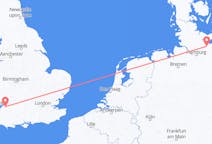 Vluchten uit Lübeck, Duitsland naar Bristol, Engeland