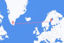 Flyreiser fra Vasa, til Narsarsuaq