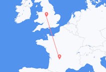 Flyg från Brive-la-gaillarde, Frankrike till Birmingham, England