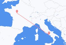 Flyg från Tours, Frankrike till Neapel, Italien