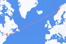 Flights from New York, the United States to Mo i Rana, Norway