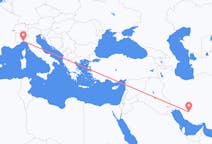 Flyrejser fra Shiraz, Iran til Genova, Italien