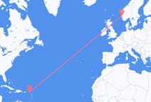 出发地 荷属圣马丁从下王子区出发目的地 挪威斯托德島的航班