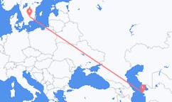 ตั๋วเครื่องบินจากเมืองTürkmenbaşyไปยังเมืองVäxjö
