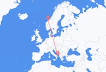 Flights from Kristiansund, Norway to Brindisi, Italy