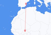 Voli da Ouagadougou ad Alicante