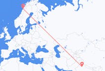 Flyrejser fra New Delhi, Indien til Bodø, Norge