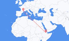 Flights from Semera, Ethiopia to Béziers, France