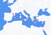 Flyg från Reus, Spanien till Rhodes, England, Grekland
