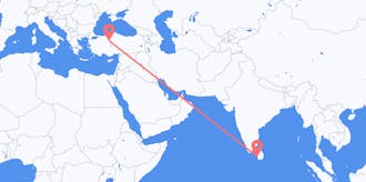 Flyreiser fra Sri Lanka til Tyrkia
