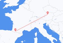 Flights from Lourdes, France to Linz, Austria