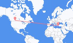 Flyrejser fra Medicine Hat, Canada til Ikaria, Grækenland